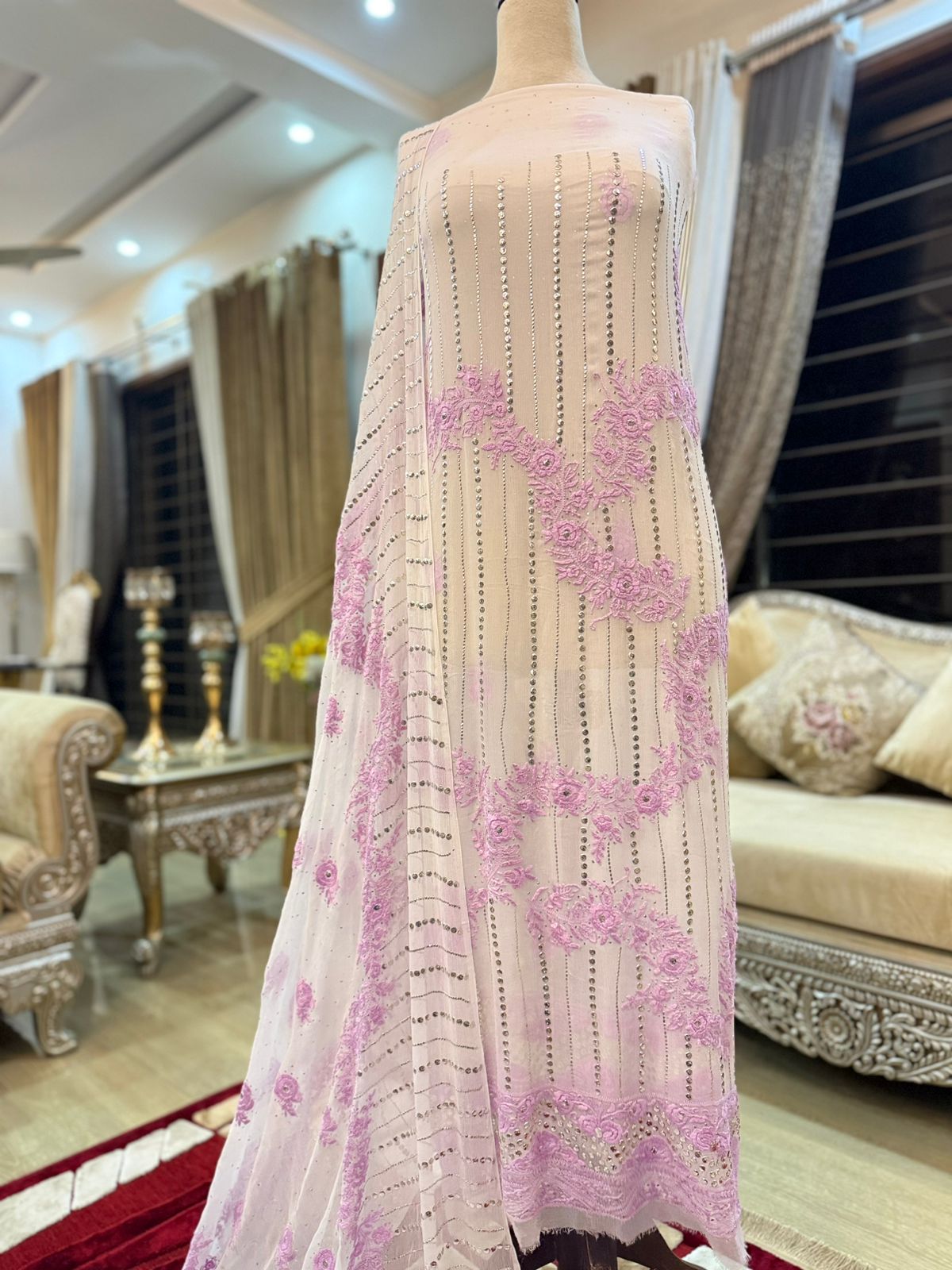 Luxury Handcrafted Pakistani Dresses  Mukesh Kamdani & Gotta Patti Work