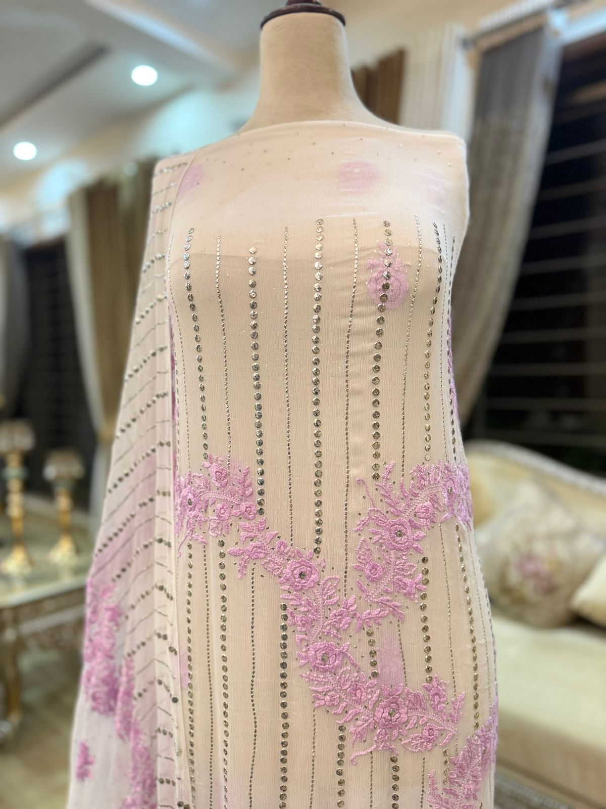 Luxury Handcrafted Pakistani Dresses  Mukesh Kamdani & Gotta Patti Work